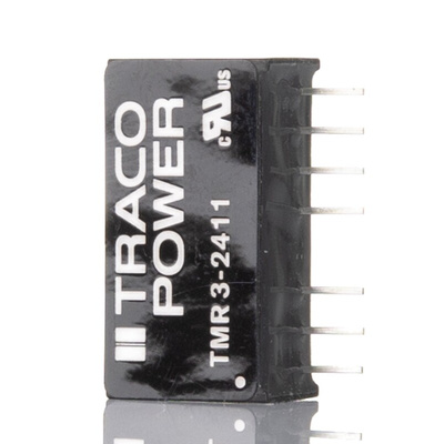 TRACOPOWER TMR 3 DC-DC Converter, 5V dc/ 600mA Output, 18 → 36 V dc Input, 3W, Through Hole, +85°C Max Temp