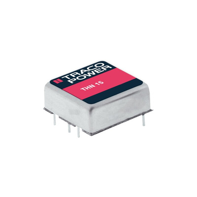 TRACOPOWER THN 15 DC-DC Converter, 5V dc/ 3A Output, 9 → 18 V dc Input, 15W, Through Hole, +85°C Max Temp -40°C
