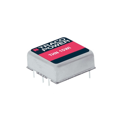 TRACOPOWER THN 15WI DC-DC Converter, 5V dc/ 3A Output, 18 → 75 V dc Input, 15W, Through Hole, +85°C Max Temp