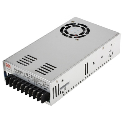 MEAN WELL DC-DC Converter, 12V dc/ 27.5A Output, 19 → 36 V dc Input, 350W, Rack Mount, +60°C Max Temp -20°C Min