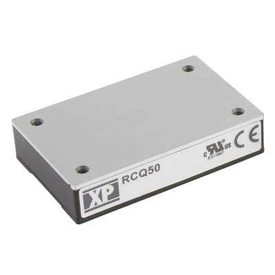 XP Power RCQ50 DC-DC Converter, 24V dc/ 2.08A Output, 66 → 160 V dc Input, 50W, Through Hole, +105°C Max Temp