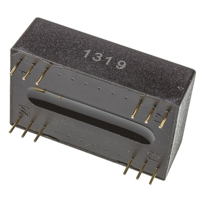 TRACOPOWER TEM 2 DC-DC Converter, ±12V dc/ ±80mA Output, 4.5 → 5.5 V dc Input, 2W, Through Hole, +70°C Max Temp