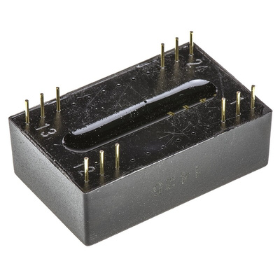 TRACOPOWER TEM 2 DC-DC Converter, ±12V dc/ ±80mA Output, 21.6 → 26.4 V dc Input, 2W, Through Hole, +70°C Max