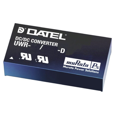 Murata Power Solutions UWR DC-DC Converter, 12V dc/ 1.25A Output, 18 → 36 V dc Input, 15W, Through Hole, +85°C