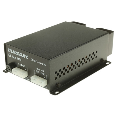 Mascot DC-DC Converter, 13.2V dc/ 11A Output, 18 → 32 V dc Input, 145W, Mounting Bracket, +30°C Max Temp -20°C