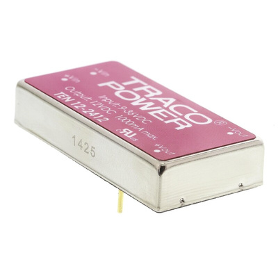 TRACOPOWER TEN 12 DC-DC Converter, 12V dc/ 1A Output, 9 → 36 V dc Input, 12W, Through Hole, +85°C Max Temp -40°C