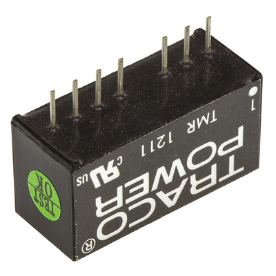 TRACOPOWER TMR 2 DC-DC Converter, 5V dc/ 400mA Output, 9 → 18 V dc Input, 2W, Through Hole, +85°C Max Temp -40°C