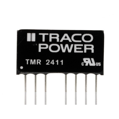 TRACOPOWER TMR 2 DC-DC Converter, 5V dc/ 400mA Output, 18 → 36 V dc Input, 2W, Through Hole, +85°C Max Temp