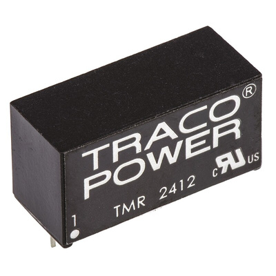 TRACOPOWER TMR 2 DC-DC Converter, 12V dc/ 167mA Output, 18 → 36 V dc Input, 2W, Through Hole, +85°C Max Temp