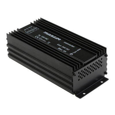 Mascot DC-DC Converter, 24V dc/ 5A Output, 10 → 16 V dc Input, 120W, Mounting Bracket, +25°C Max Temp -20°C Min