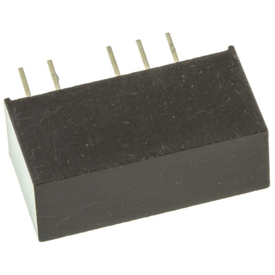 Recom RY DC-DC Converter, 5V dc/ 200mA Output, 4.75 → 5.25 V dc Input, 1W, Through Hole, +70°C Max Temp -40°C