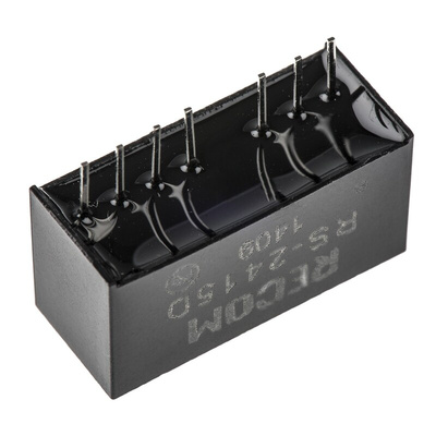 Recom RS DC-DC Converter, ±15V dc/ ±67mA Output, 18 → 36 V dc Input, 2W, Through Hole, +85°C Max Temp -40°C Min