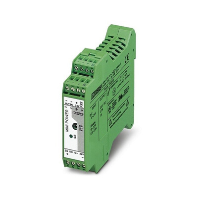 Phoenix Contact MINI-PS-12-24DC/24DC/1 DC-DC Converter, 24V dc/ 1A Output, 10 → 32 V dc Input, 24W, DIN Rail
