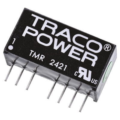 TRACOPOWER TMR 2 DC-DC Converter, ±5V dc/ ±200mA Output, 18 → 36 V dc Input, 2W, Through Hole, +85°C Max Temp