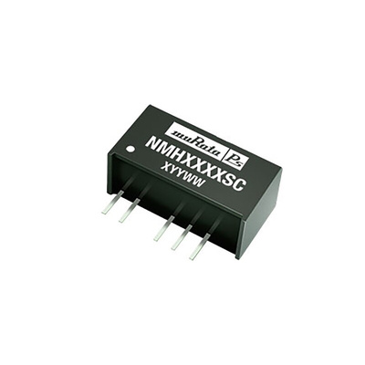 Murata Power Solutions NMH DC-DC Converter, ±12V dc/ ±83mA Output, 4.5 → 5.5 V dc Input, 2W, Through Hole, +85°C
