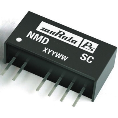 Murata Power Solutions NMD DC-DC Converter, 5V dc/ 100mA Output, 4.5 → 5.5 V dc Input, 1W, Through Hole, +70°C