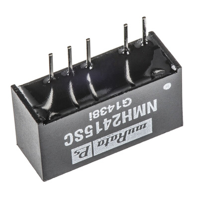 Murata Power Solutions NMH DC-DC Converter, ±15V dc/ ±67mA Output, 21.6 → 26.4 V dc Input, 2W, Through Hole,