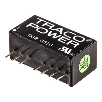 TRACOPOWER TMR 2 DC-DC Converter, 3.3V dc/ 500mA Output, 4.5 → 9 V dc Input, 2W, Through Hole, +85°C Max Temp