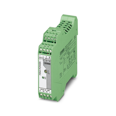 Phoenix Contact MINI-PS-12-24DC/48DC/0.7 DC-DC Converter, 48V dc/ 700mA Output, 10 → 32 V dc Input, 33.6W, DIN