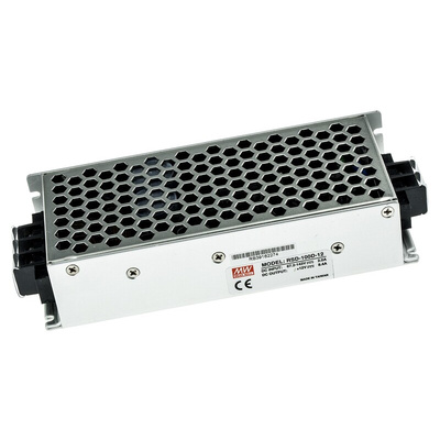 MEAN WELL RSD 100 DC-DC Converter, 12V dc/ 8.4A Output, 57.6 → 154 V dc Input, 100.8W, Chassis Mount, +70°C Max