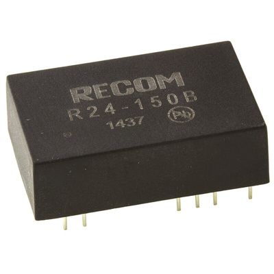 Recom Rxx-B DC-DC Converter, 95 → 210V dc/ 50mA Output, 21 → 27 V dc Input, 5W, Through Hole, +70°C Max