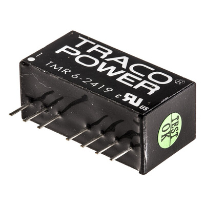 TRACOPOWER TMR 6 DC-DC Converter, 9V dc/ 667mA Output, 18 → 36 V dc Input, 6W, Through Hole, +70°C Max Temp