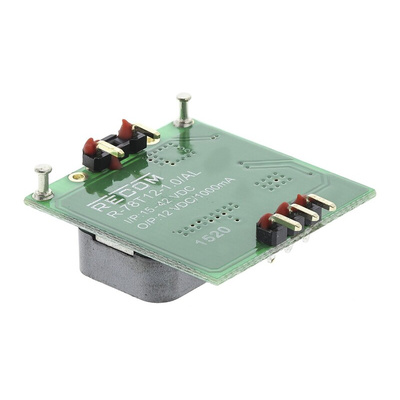 Recom R78T DC-DC Converter, 12V dc/ 1A Output, 15 → 42 V dc Input, Screw Mount, Surface Mount, +85°C Max Temp