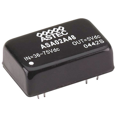 Artesyn Embedded Technologies ASA DC-DC Converter, 5V dc/ 2A Output, 18 → 36 V dc Input, 10W, Through Hole,