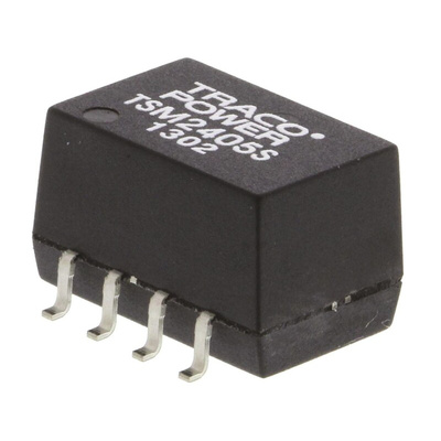 TRACOPOWER TSM DC-DC Converter, 5V dc/ 200mA Output, 21.6 → 26.4 V dc Input, 1W, Surface Mount, +85°C Max Temp