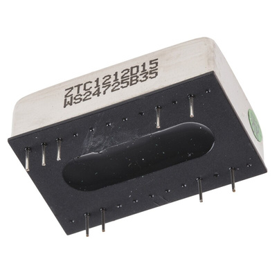 TRACOPOWER THD 12 DC-DC Converter, ±15V dc/ ±400mA Output, 9 → 18 V dc Input, 12W, Through Hole, +85°C Max Temp