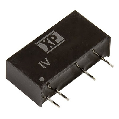 XP Power IV DC-DC Converter, 12V dc/ 84mA Output, 10.8 → 13.2 V dc Input, 1W, Through Hole, +85°C Max Temp -40°C