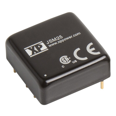 XP Power JSM25 DC-DC Converter, ±12V dc/ ±1A Output, 9 → 18 V dc Input, 25W, Through Hole, +105°C Max Temp -40°C