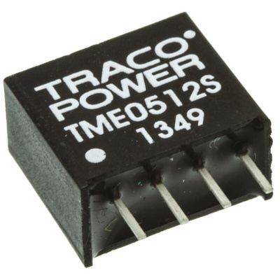 TRACOPOWER TME DC-DC Converter, 12V dc/ 84mA Output, 4.5 → 5.5 V dc Input, 1W, Through Hole, +85°C Max Temp