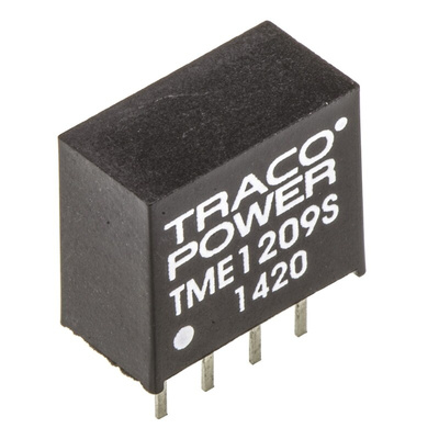 TRACOPOWER TME DC-DC Converter, 9V dc/ 110mA Output, 10.8 → 13.2 V dc Input, 1W, Through Hole, +85°C Max Temp