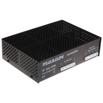 Mascot DC-DC Converter, 13.2V dc/ 16A Output, 40 → 64 V dc Input, 210W, Mounting Bracket, +25°C Max Temp -20°C