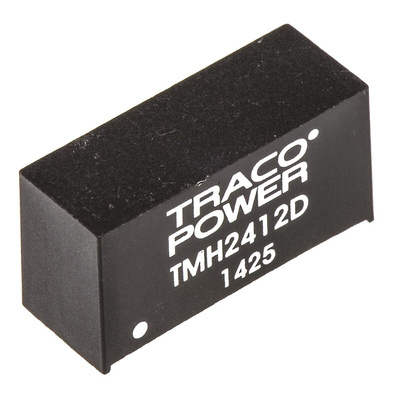TRACOPOWER TMH DC-DC Converter, ±12V dc/ ±80mA Output, 21.6 → 26.4 V dc Input, 2W, Through Hole, +85°C Max Temp