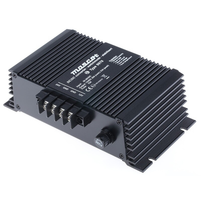 Mascot DC-DC Converter, 13.8V dc/ 23A Output, 20 → 30 V dc Input, 317W, Mounting Bracket, +40°C Max Temp 0°C Min