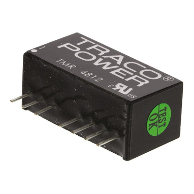 TRACOPOWER TMR 2 DC-DC Converter, 12V dc/ 165mA Output, 36 → 75 V dc Input, 2W, Through Hole, +85°C Max Temp