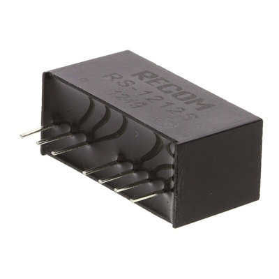 Recom RS DC-DC Converter, 12V dc/ 166mA Output, 9 → 18 V dc Input, 2W, Through Hole, +85°C Max Temp -40°C Min