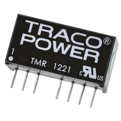 TRACOPOWER TMR 2 DC-DC Converter, ±5V dc/ ±200mA Output, 9 → 18 V dc Input, 2W, Through Hole, +85°C Max Temp