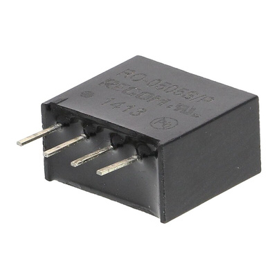 Recom RO DC-DC Converter, 5V dc/ 200mA Output, 4.5 → 5.5 V dc Input, 1W, Through Hole, +85°C Max Temp -40°C Min