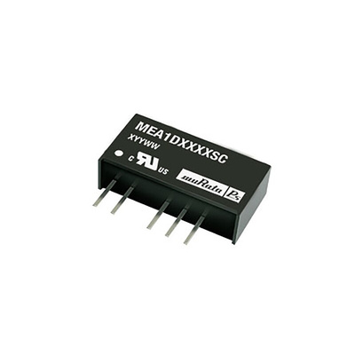 Murata Power Solutions MEA1 DC-DC Converter, ±9V dc/ ±56mA Output, 10.8 → 13.2 V dc Input, 1W, Through Hole,