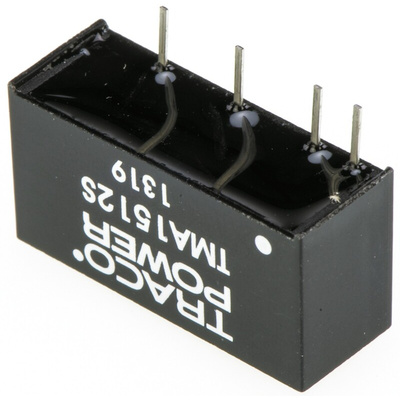 TRACOPOWER TMA DC-DC Converter, 12V dc/ 80mA Output, 13.5 → 16.5 V dc Input, 1W, Through Hole, +85°C Max Temp