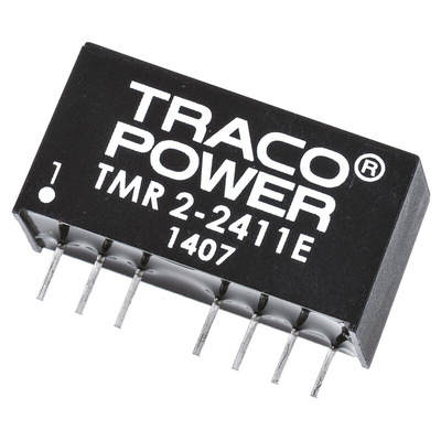 TRACOPOWER TMR 2E DC-DC Converter, 5V dc/ 400mA Output, 18 → 36 V dc Input, 2W, Through Hole, +85°C Max Temp