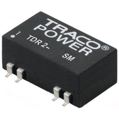 TRACOPOWER TDR 2SM DC-DC Converter, ±12V dc/ ±83mA Output, 18 → 36 V dc Input, 2W, Surface Mount, +85°C Max Temp