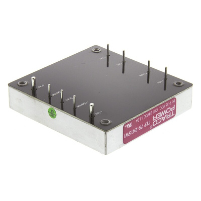 TRACOPOWER TEP 75WI DC-DC Converter, 24V dc/ 3.2A Output, 9 → 36 V dc Input, 75W, Through Hole, +75°C Max Temp