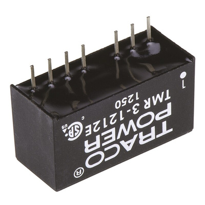 TRACOPOWER TMR 3E DC-DC Converter, 12V dc/ 250mA Output, 9 → 18 V dc Input, 3W, Through Hole, +85°C Max Temp