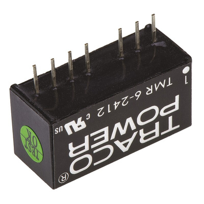 TRACOPOWER TMR 6 DC-DC Converter, 12V dc/ 500mA Output, 18 → 36 V dc Input, 6W, Through Hole, +70°C Max Temp
