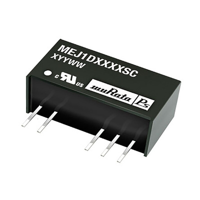 Murata Power Solutions MEJ1 DC-DC Converter, ±9V dc/ ±55mA Output, 10.8 → 13.2 V dc Input, 1W, Through Hole,