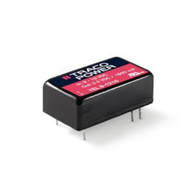 TRACOPOWER TEL 8 DC-DC Converter, 12V dc/ 665mA Output, 9 → 18 V dc Input, 8W, Through Hole, +80°C Max Temp